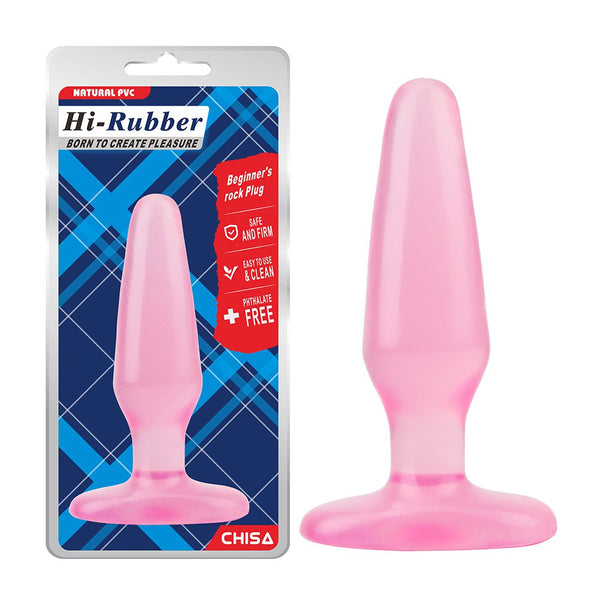 Plug Miro Hi-Rubber CHISA rosado con base plana