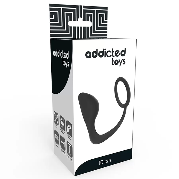 Plug anal con anillo para pene Addicted Toys — vista 2