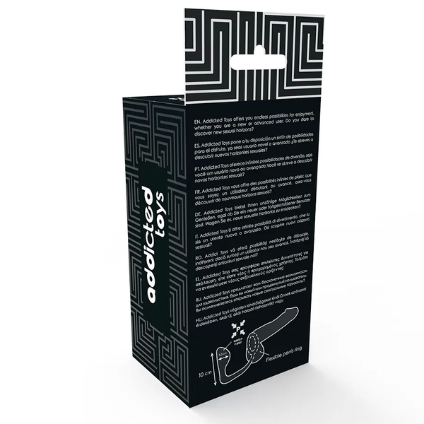 Plug anal con anillo para pene Addicted Toys — vista 3