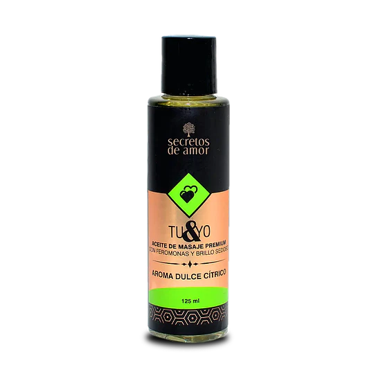 Aceite de Masaje Tu y Yo Dulce Cítrico 125ml