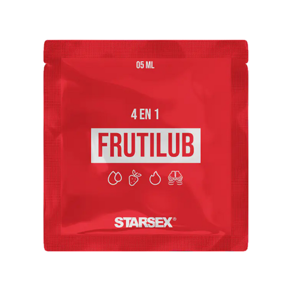 Fruti Lub Starsex – Lubricante 4 en 1 Efecto Calor Frutilla Sachet 5 ml