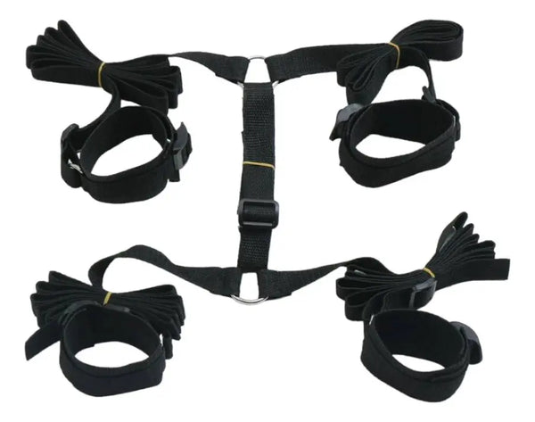 Arnés Inmovilizador de Cama Bondage - Set de 4 Esposas
