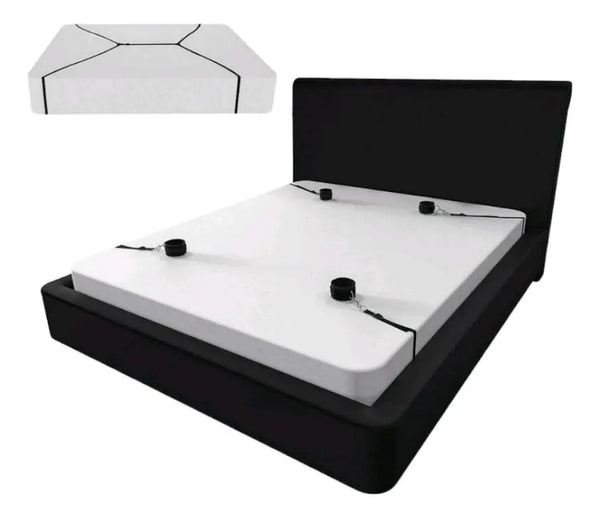 Arnés Inmovilizador de Cama Bondage - Set de 4 Esposas