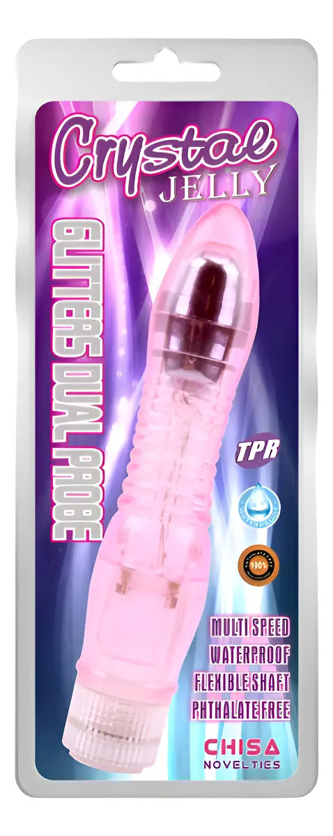 Vibrador Glitters Dual Probe 22 cm — vista 2