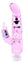 Vibrador Rabbit Crystal Jelly doble estimulación