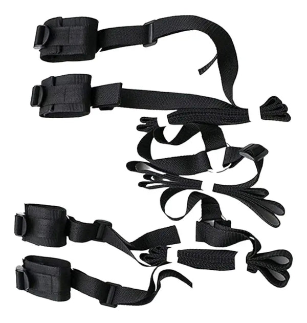 Arnés Inmovilizador de Cama Bondage - Set de 4 Esposas