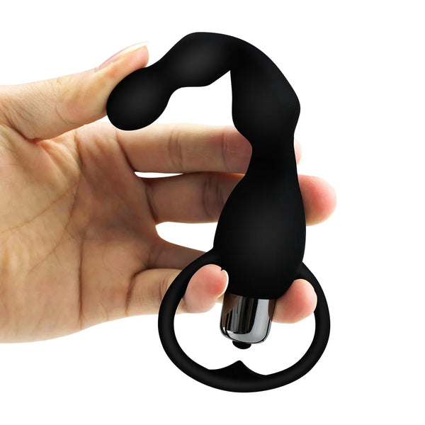 Vibrador Medium X de silicona con anillo de agarre — vista 2