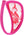 Colales C-String de Encaje Fucsia