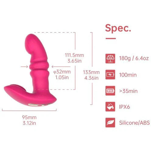 Jive Magic Motion - Vibrador Butterfly con App y Empuje