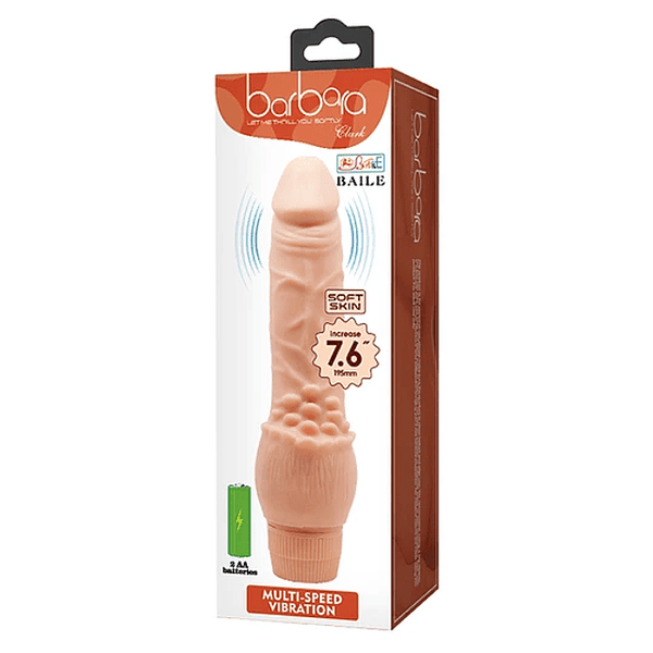 Vibrador realista Bárbara Clark 19,5 cm soft skin — vista 2