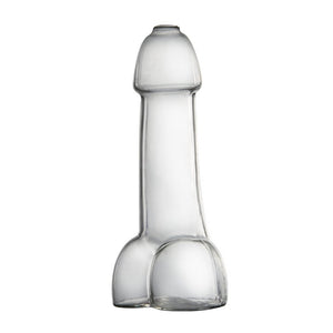 Vaso forma pene de vidrio para fiestas