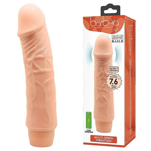 Vibrador Barbara Multivelocidades Softskin 19.5cm