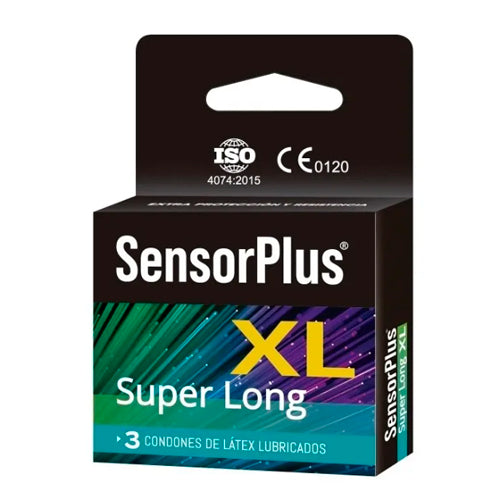 Preservativos Sensor Plus Super Long XL caja de 3