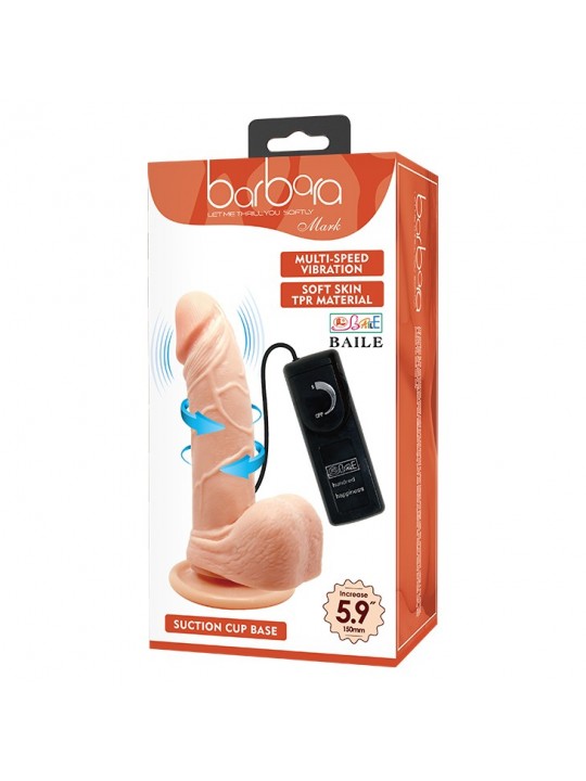 Vibrador Rotador Barbara con Control Remoto y Sopapo