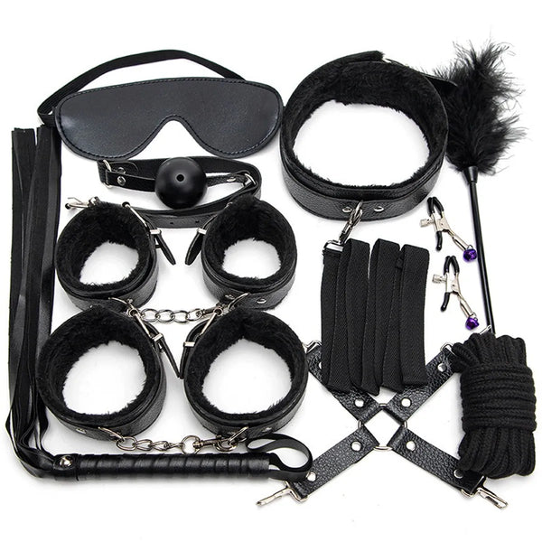 Kit de sujeción BDSM 10 piezas