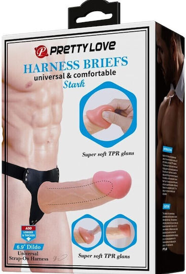 Arnés Universal Pretty Love con Dildo Hueco y Vibrador